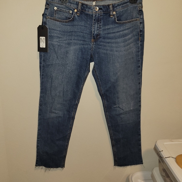 RAG AND BONE medium wash boyfriend  distressed boyfriend jeans size 6 and size 8 - Picture 9 of 15